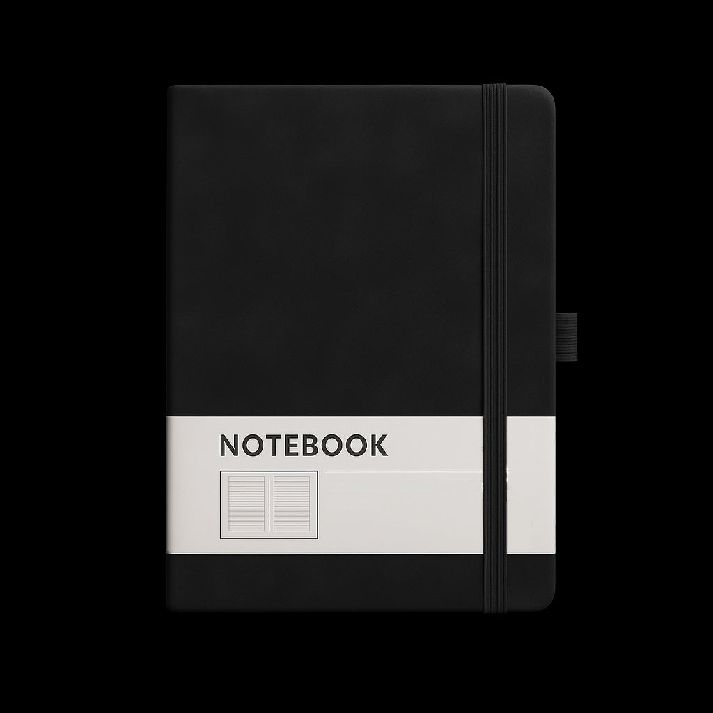 Agendă din Piele pentru Notițe - NEAGRĂ