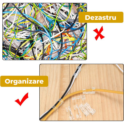 32 Organizatoare Cabluri - autoadezive