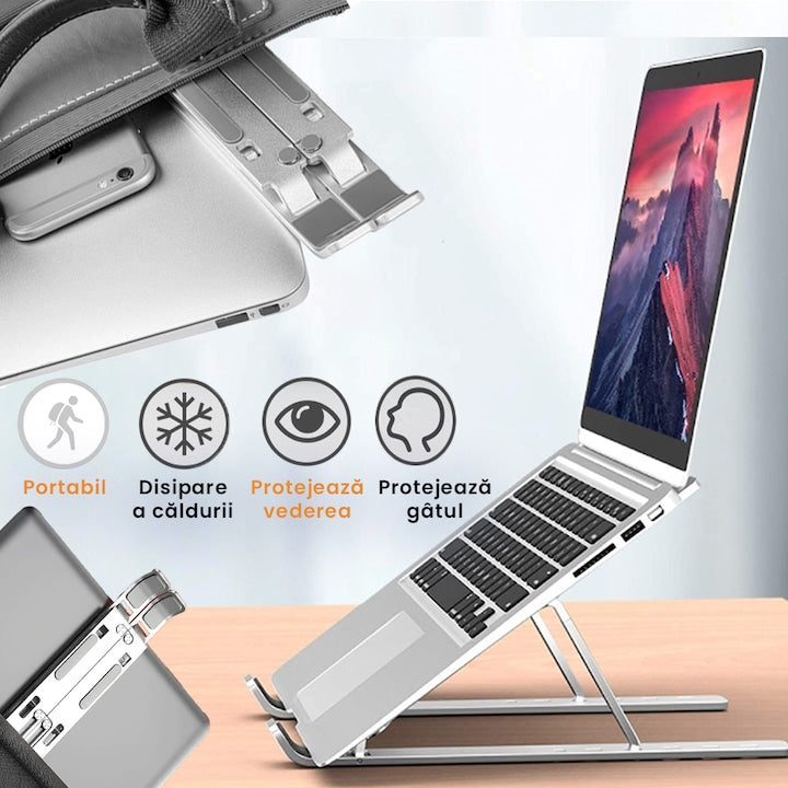Suport Reglabil pentru Laptop - Pliabil
