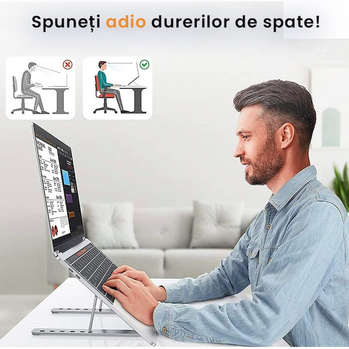 Suport Reglabil pentru Laptop - Pliabil