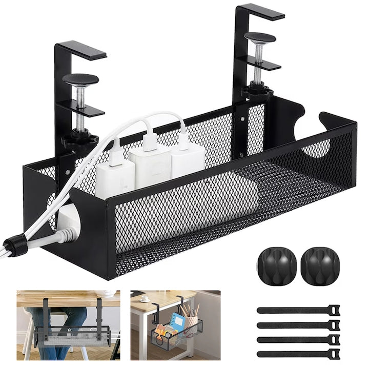 Organizator Cabluri cu prindere sub birou