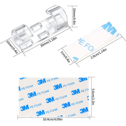 32 Organizatoare Cabluri - autoadezive